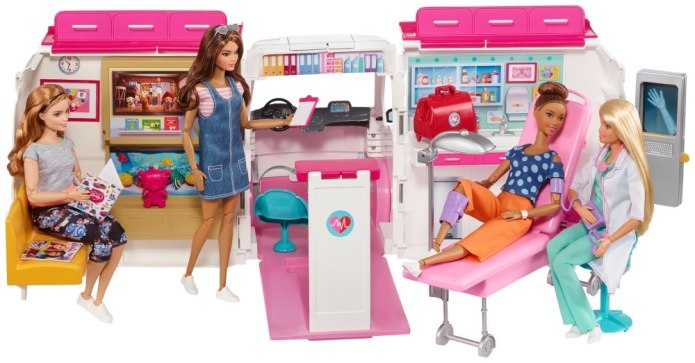 Barbie Karetka Mobilna Klinika - Mattel FRM19 WB1